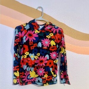 Hanna Andersson Colorful Floral Hoodie